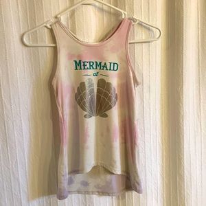 Tie dyed mermaid tank top girls size 8